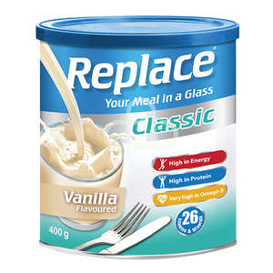 REPLACE CLASSIC VANILLA 400G POWDER