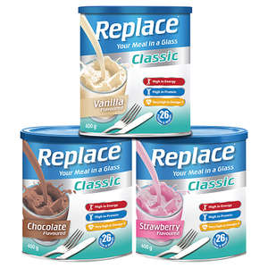 REPLACE CLASSIC CHOCOLATE 400G POWDER