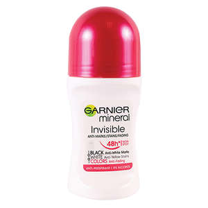 GARNIER WOMEN INV BLK WHITE ROLL-ON 50ML