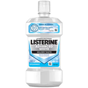 LISTERINE ADVANCED WHITE MILD 250ML