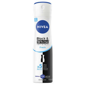 NIVEA DEO AERO BLK & WHT FEM 150ML