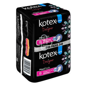KOTEX MAXI SUPER WINGS DUO 16