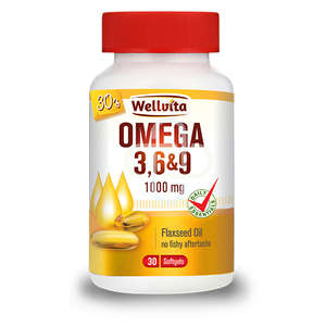 OMEGA 3&6&9 1000MG 30 SOFTGELS WELLVITA
