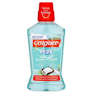 COLGATE PLAX HERBAL SALT ALC FREE 500ML