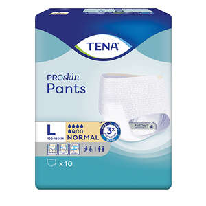 TENA PROSKIN PANTS NORMAL LARGE 10s