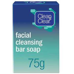 CLEAN & CLEAR FACIAL CLEANSING BAR 75G
