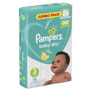 PAMPERS ACT BABY MIDI 76 NO3 4-9KG