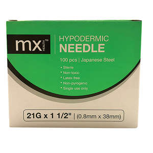 NEEDLE 21GX38MM MX GREEN 100~