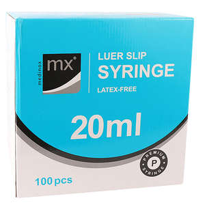 SYRI 20ML 3P LUER SLIP MX 100~