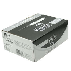 SYRI 5ML LL + NEEDLE 22GX38MM MX 100~