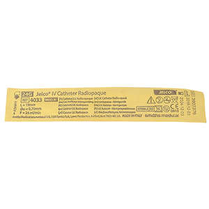 JELCO RADIOPAQUE 24G YELLOW 1's