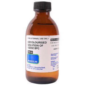 IODINE TINC 200ML DECOLOURISED MEDICOLAB