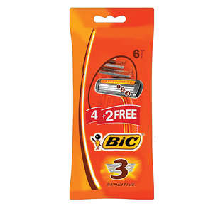 BIC 3 SENSITIVE 4+ 2 FREE
