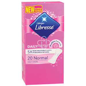 LIBRESSE PANTYLINER NORMAL 20