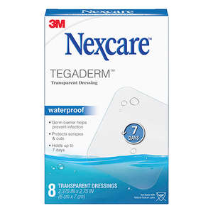 NEXCARE TEGADERM WATERP TRANSPARENT 8