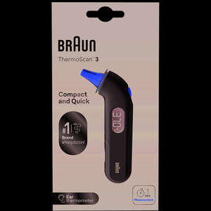 BRAUN THERMOSCAN 3 IN EAR THERMOMETER
