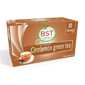 BST GREEN TEA CINNAMON 40G - 20 TEA BAGS