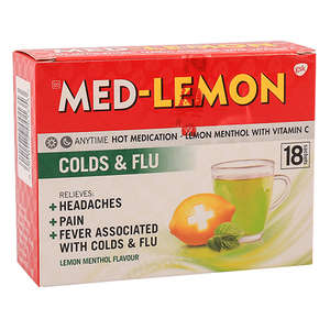 MED-LEMON MENTHOL SACH 18 +VIT C