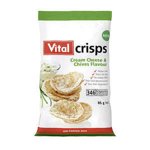 VITAL MINI RICE CAKES CRM CHEES&CHV 125G