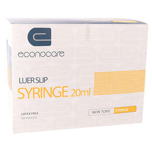 SYRI 20ML LUER SLIP ECONOCARE 50~