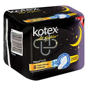 KOTEX MAXI ALL NIGHTER WINGS  8