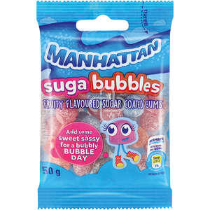 MANHATTAN CANDY SUGA BUBBLES 50G