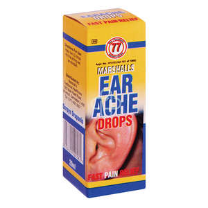 EARDROPS-DROPPER BOXED MARSHALLS 20ML