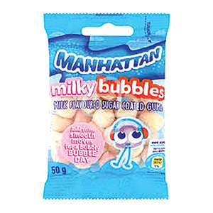MANHATTAN CANDY MILK BUBBLES 50G
