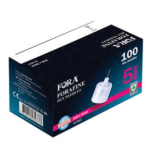 FORAFINE INSULIN PEN NEEDLE 31GX5MM 100