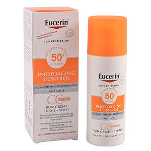 EUCERIN SUN FACE TINTED CRM MED SPF50 50