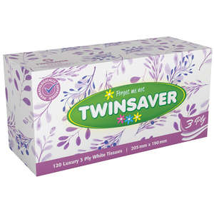 TISSUE TWINSAVER FACIAL 3PLY SPRING 120