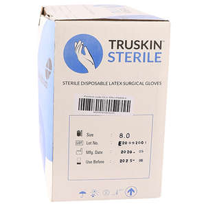 GLOVES TRUSKIN LATEX PWD SIZE 8.0  50~