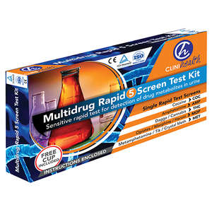 DRUG 5 PANEL TEST CLINIHEALTH SINGLE'S