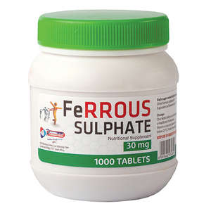 FERROUS SULPHATE 30MG 1000 PHARMACHEM