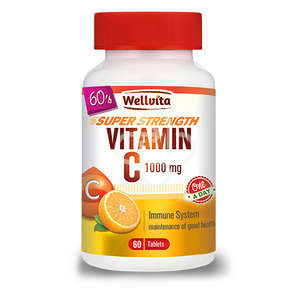 VITAMIN C 1000MG 60 TABS WELLVITA