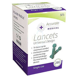 LANCET 28G ACCU MED 50~