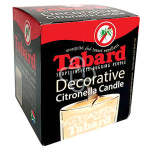 TABARD CITRONELLA GLASS CANDLE  1