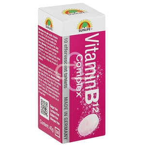 SUNLIFE VITAMIN B12 + B COMPLEX 10 EFF
