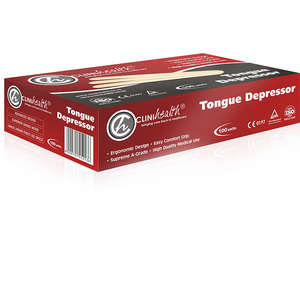 TONGUE DEPRESSORS CLINIHEALTH 100~