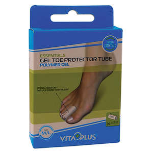 VITAPLUS GEL TOE PROTECTOR TUBE M/L 2~