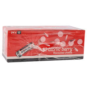 BIOPLUS ENERGY CHEW BIONIC BERRY 12X24~