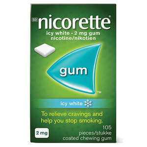 NICORETTE ICY WHITE 2MG 105