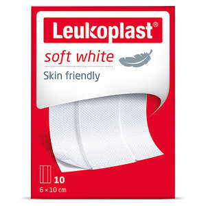 LEUKOPLAST SOFT WHITE 6X10CM 10~