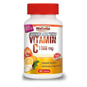 VITAMIN C 1000MG 60 CAPS WELLVITA