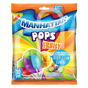 MANHATTAN POPS FRUITY 210GR