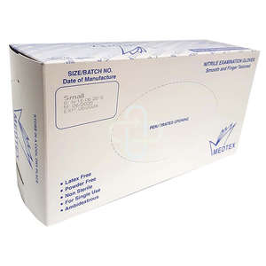 GLOVE EXAM NITRILE P/F SMALL 100