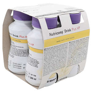 NUTRICOMP DRINK PLUS HP VANILLA 4X200ML~
