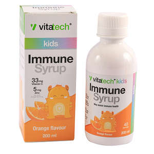 VITATECH KIDS IMMUNE SYR ORANGE 200ML