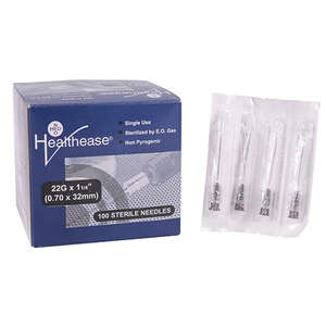 NEEDLE 22GX32MM HEALTHEASE BLACK 100~