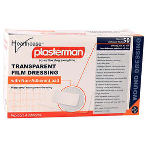 DRESS TRANSP FILM & PAD 7X5CM H/EASE 50~